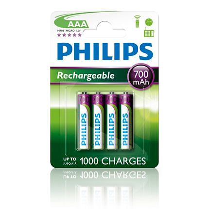 ΜΠΑΤΑΡΙΕΣ  ΕΠΑΝΑΦΟΡΤΙΜΕΝΕΣ 800MA PHILIPS 2 ΤΜΧ 